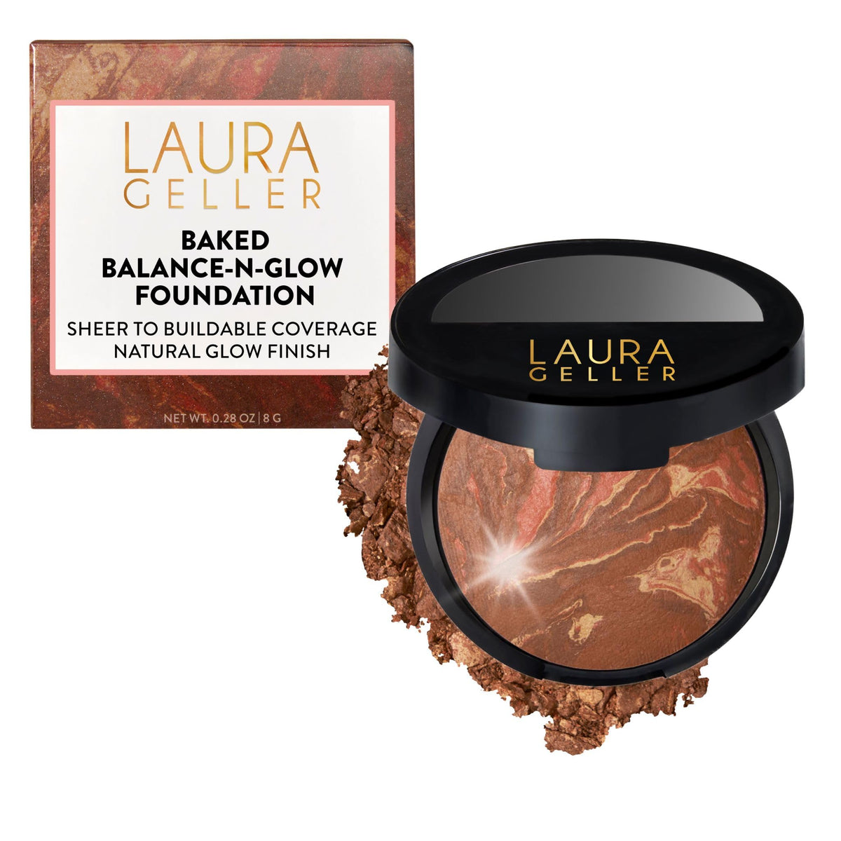 LAURA GELLER Baked Balance-N-Glow Illuminating Powder Foundation - Light