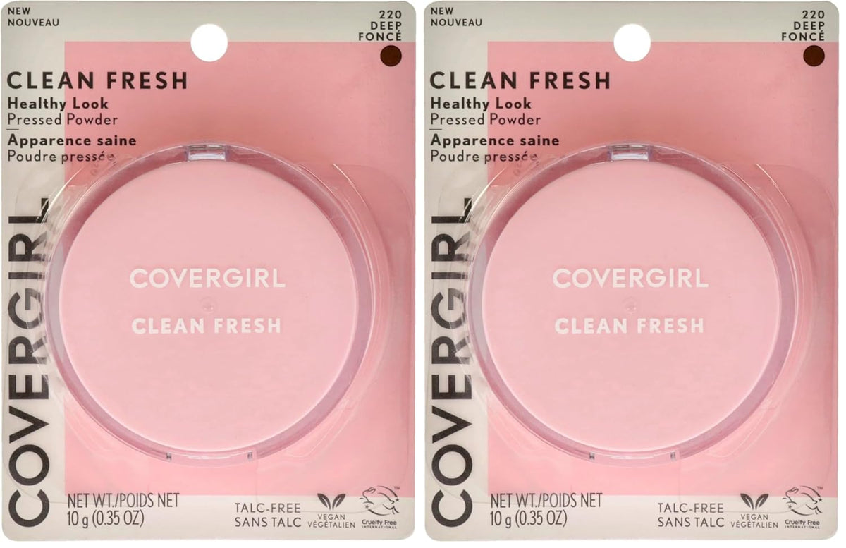 COVERGIRL Clean Fresh Pressed Powder, Light, 0.35 Oz