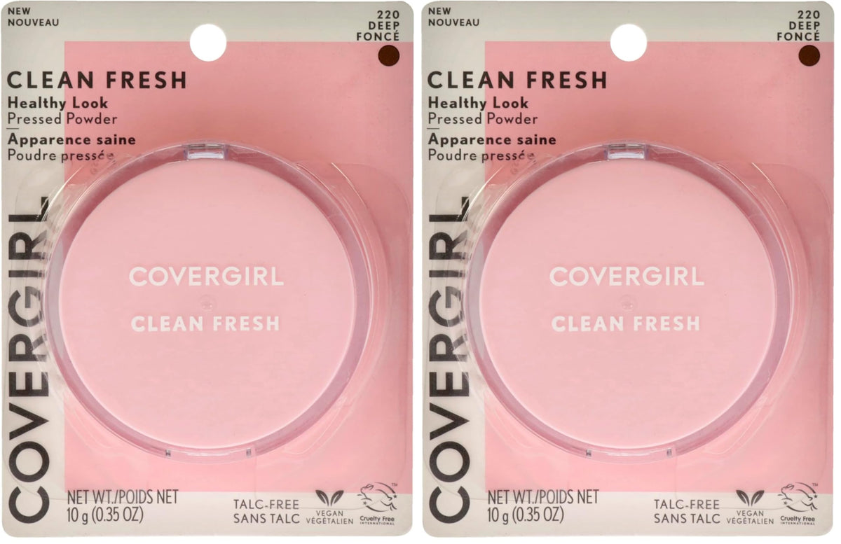 COVERGIRL Clean Fresh Pressed Powder, Light, 0.35 Oz