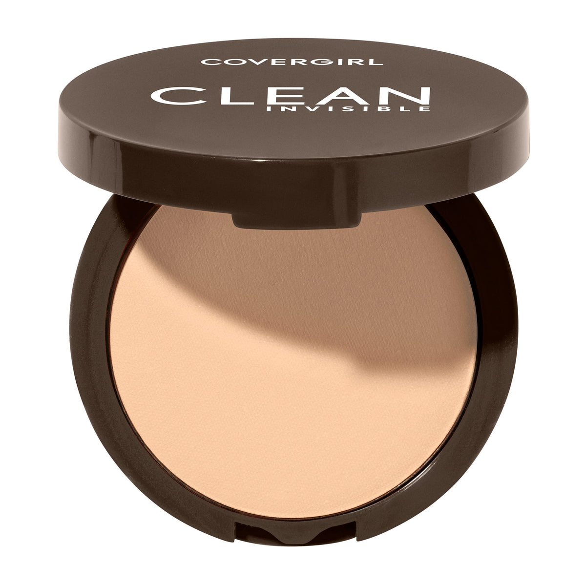 Covergirl Clean Invisible Pressed Powder, Lightweight, Breathable, Vegan Formula, Buff Beige 125, 0.38oz