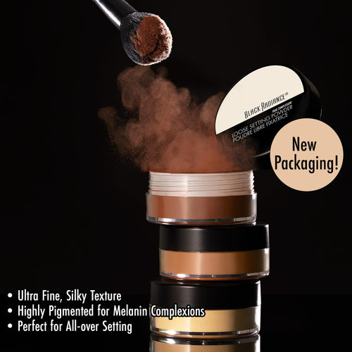 Black Radiance True Complexion Loose Setting Powder, Cocoa Kisses, 0.64 Ounce (Packaging May Vary)