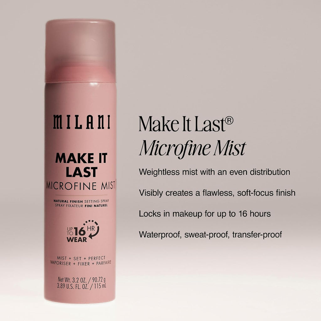 Milani Make It Last Microfine Mist Setting Spray for Makeup - 16 Hour Wear