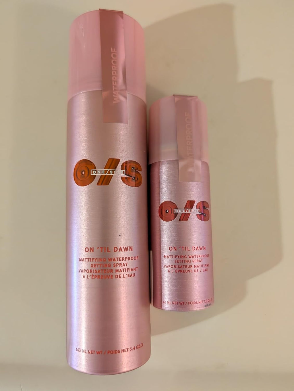 On ’Til Dawn Big & Bitty Mattifying Waterproof Setting Spray Duo – Includes Full Size (3.4 fl. oz / 146 mL) and Travel Size (1.0 fl. oz / 46 mL)