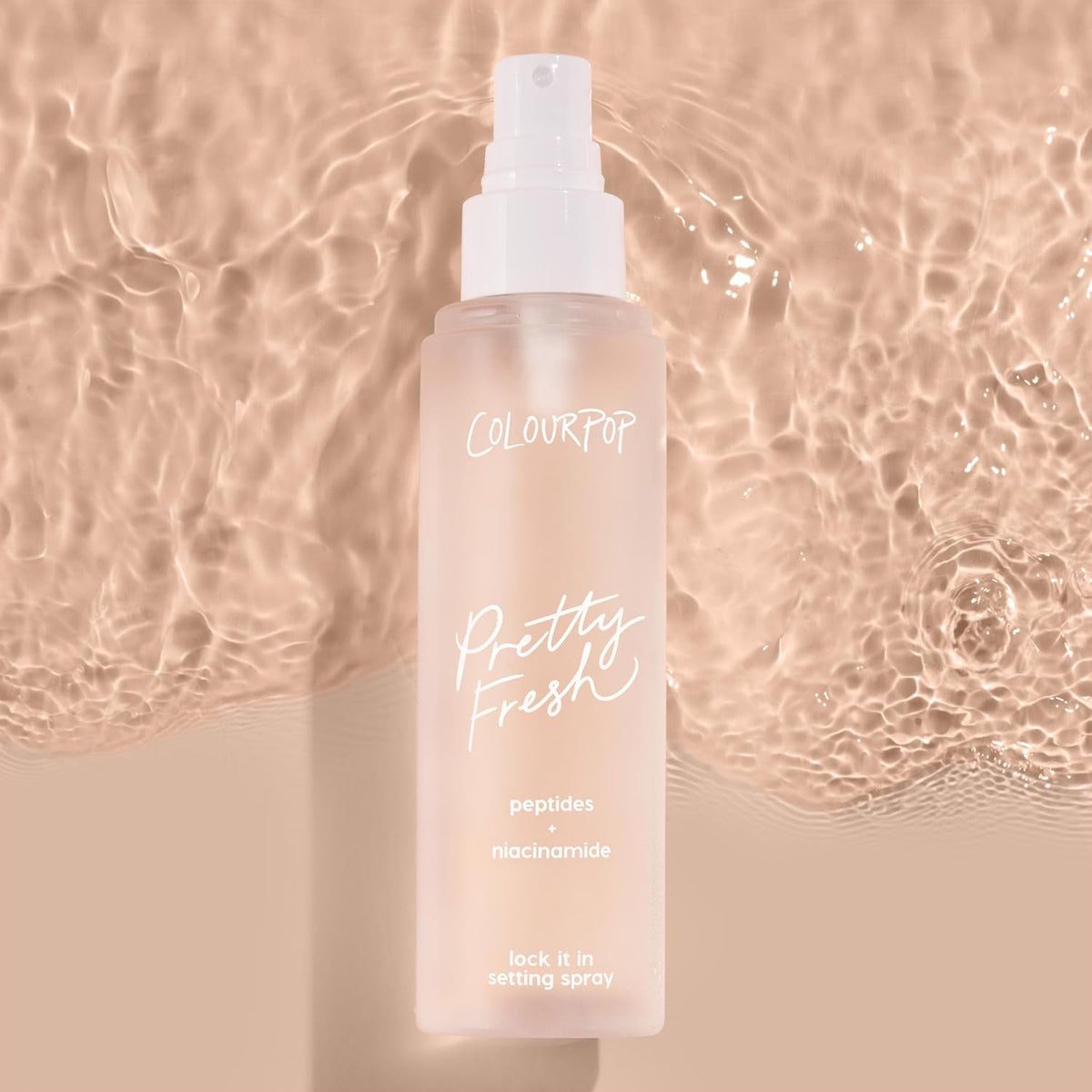 ColourPop Pretty Fresh Hydrating Setting Mist - Vegan Micro-Fine Makeup Finishing Spray with Hyaluronic Acid and Coconut Water for Dewy, Long-Lasting Wear - Lock It In (3.4 Fl Oz)