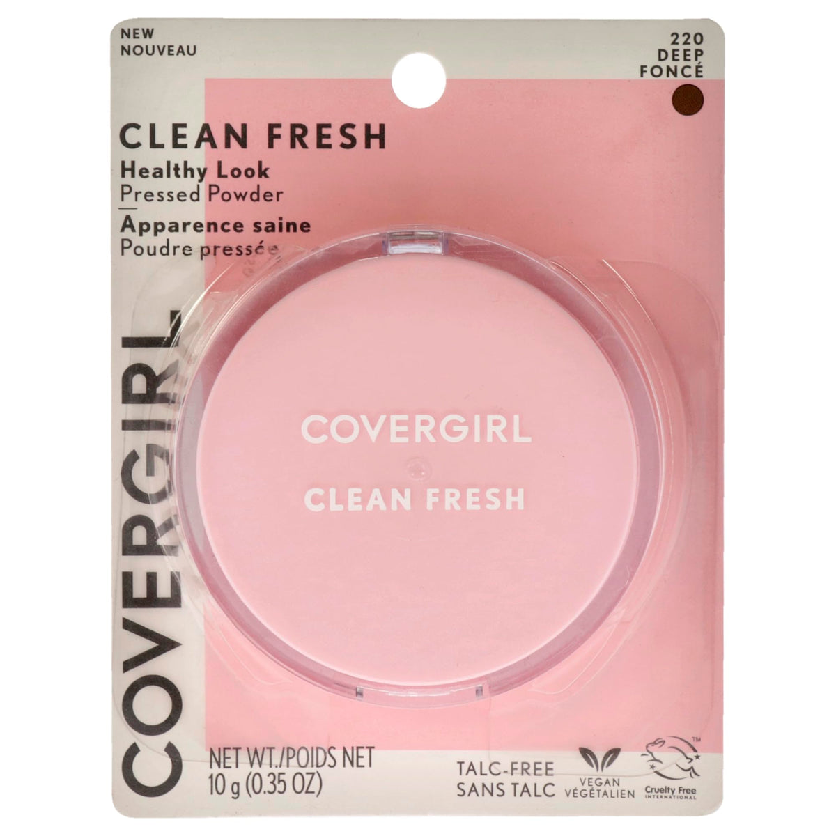 COVERGIRL Clean Fresh Pressed Powder, Light, 0.35 Oz