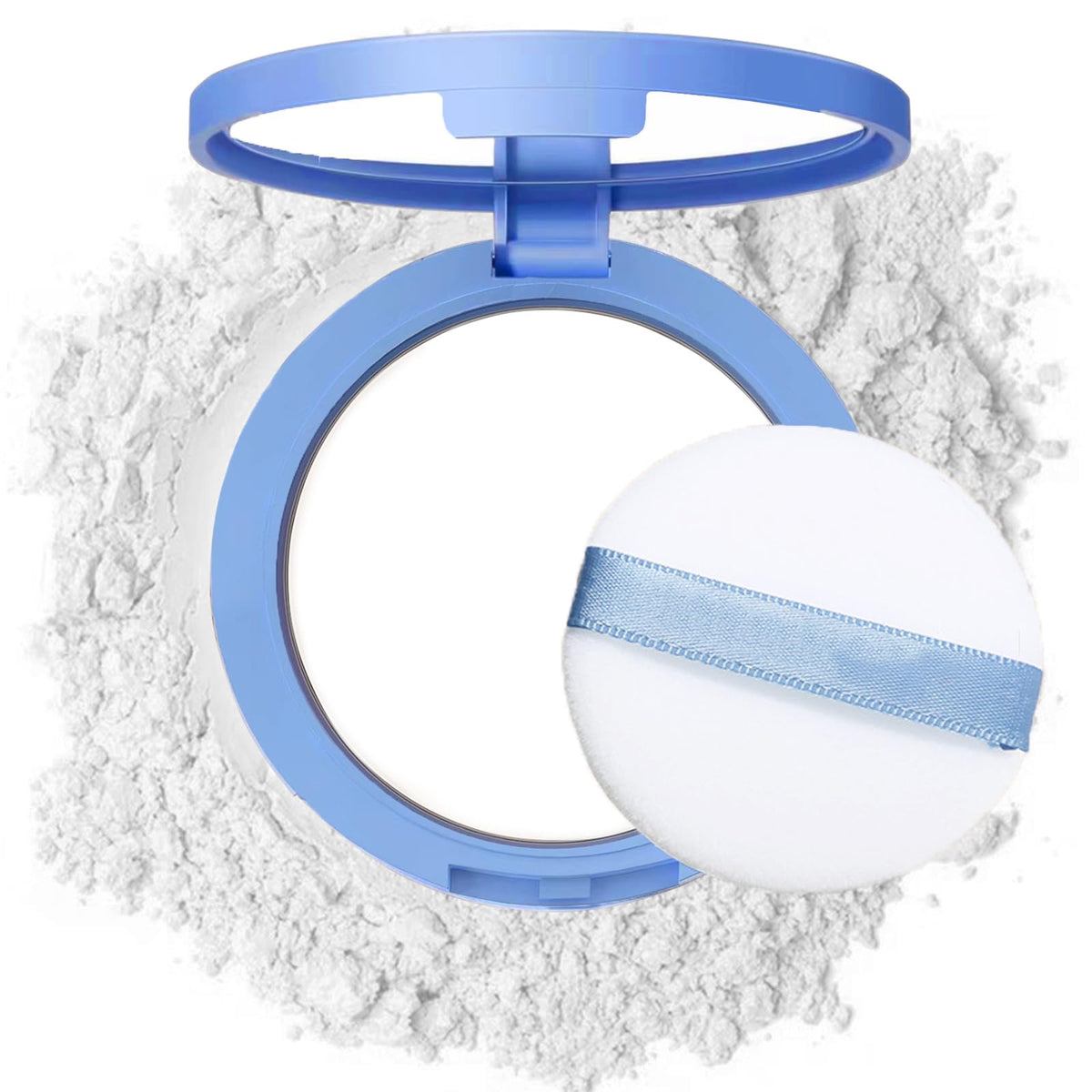 Oil Control Face Pressed Powder,Matte Smooth Flawless Setting Powder Makeup