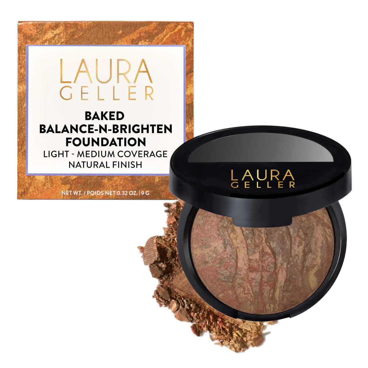 LAURA GELLER Baked Balance-n-Brighten Powder Foundation – Light