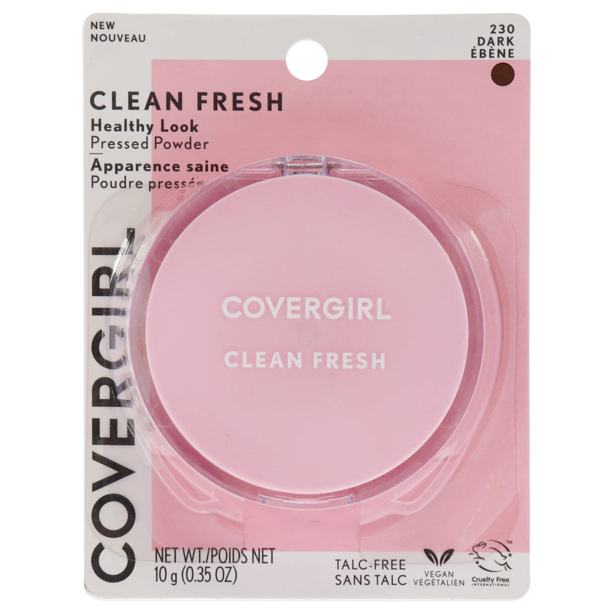 COVERGIRL Clean Fresh Pressed Powder, Light, 0.35 Oz