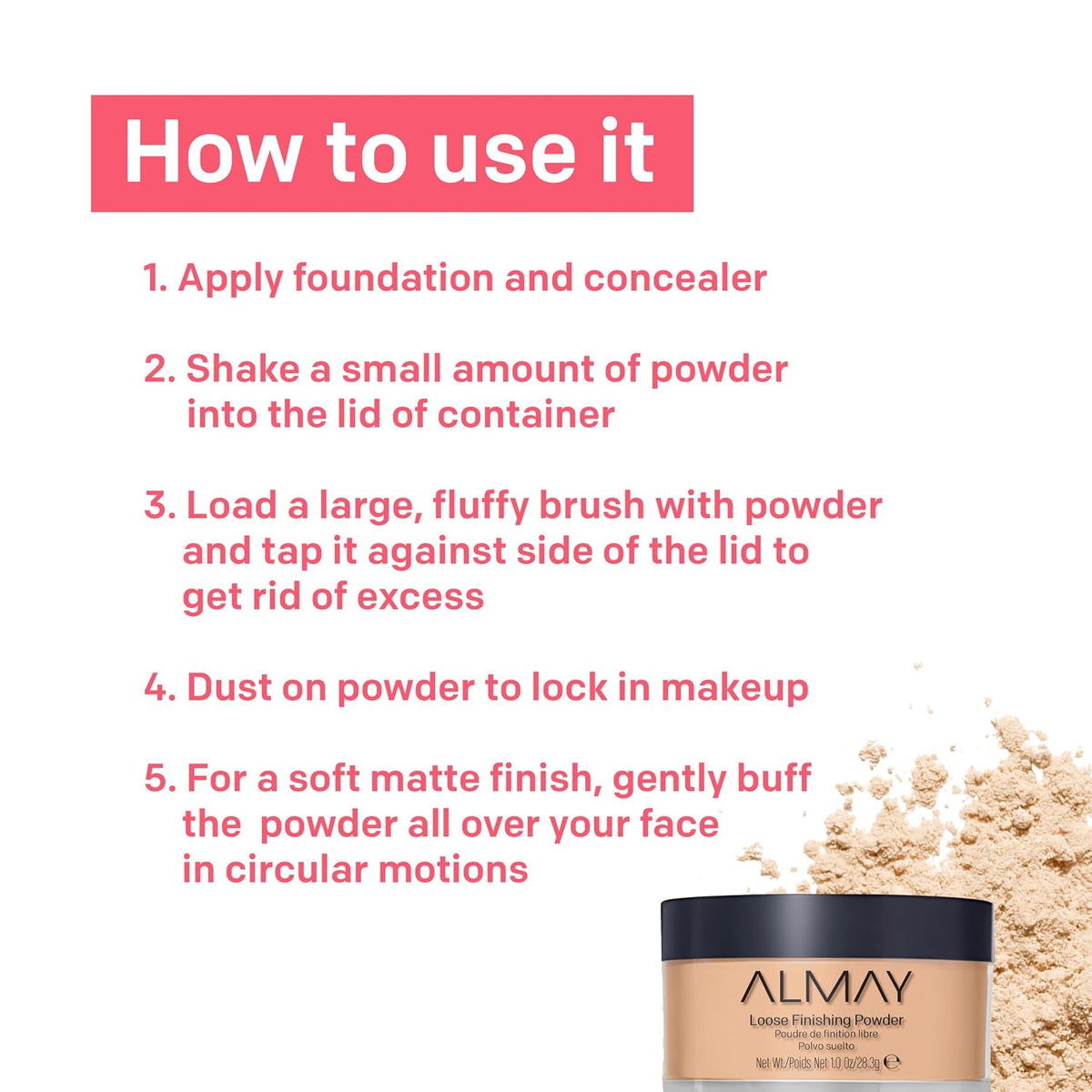 Almay Loose Setting Powder, 200 Light/Medium, 1 oz
