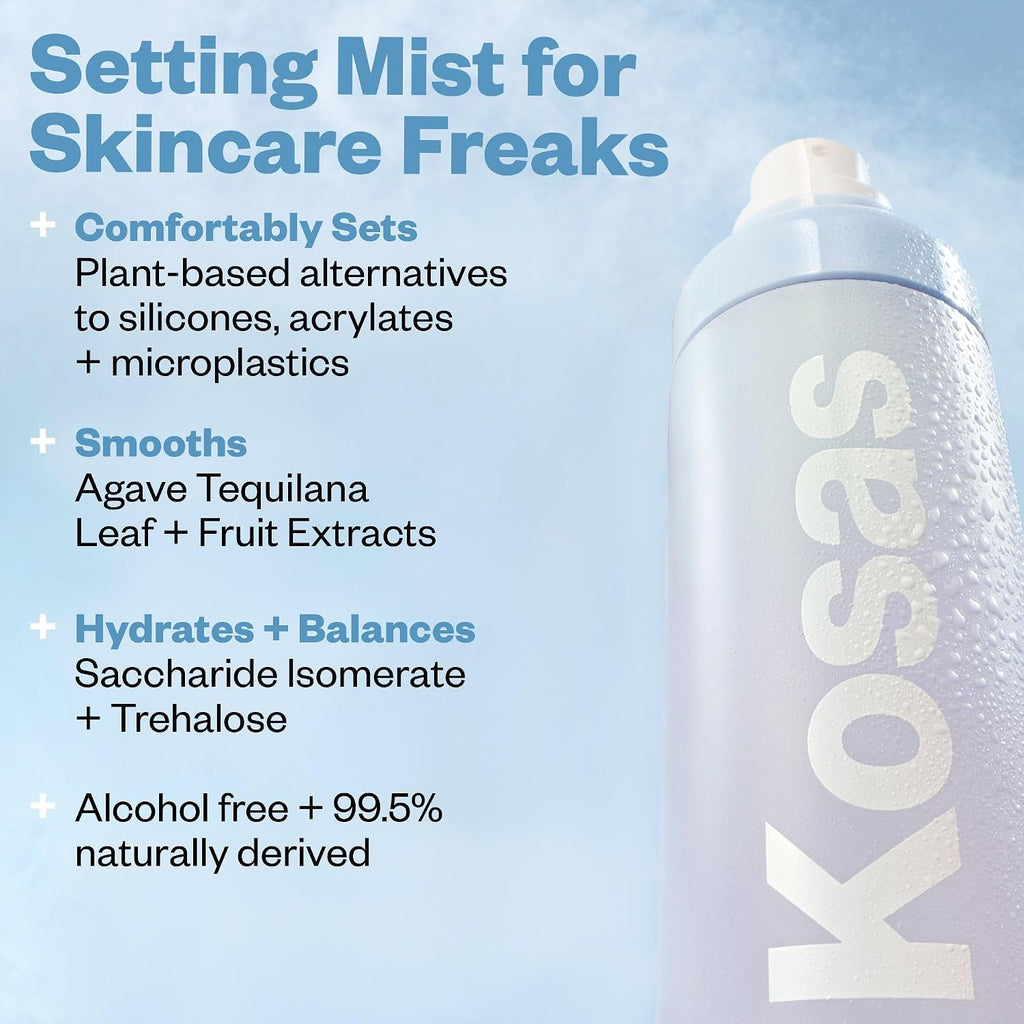 Kosas Cloud Set Airy Makeup Setting Spray and Smoothing Face Mist