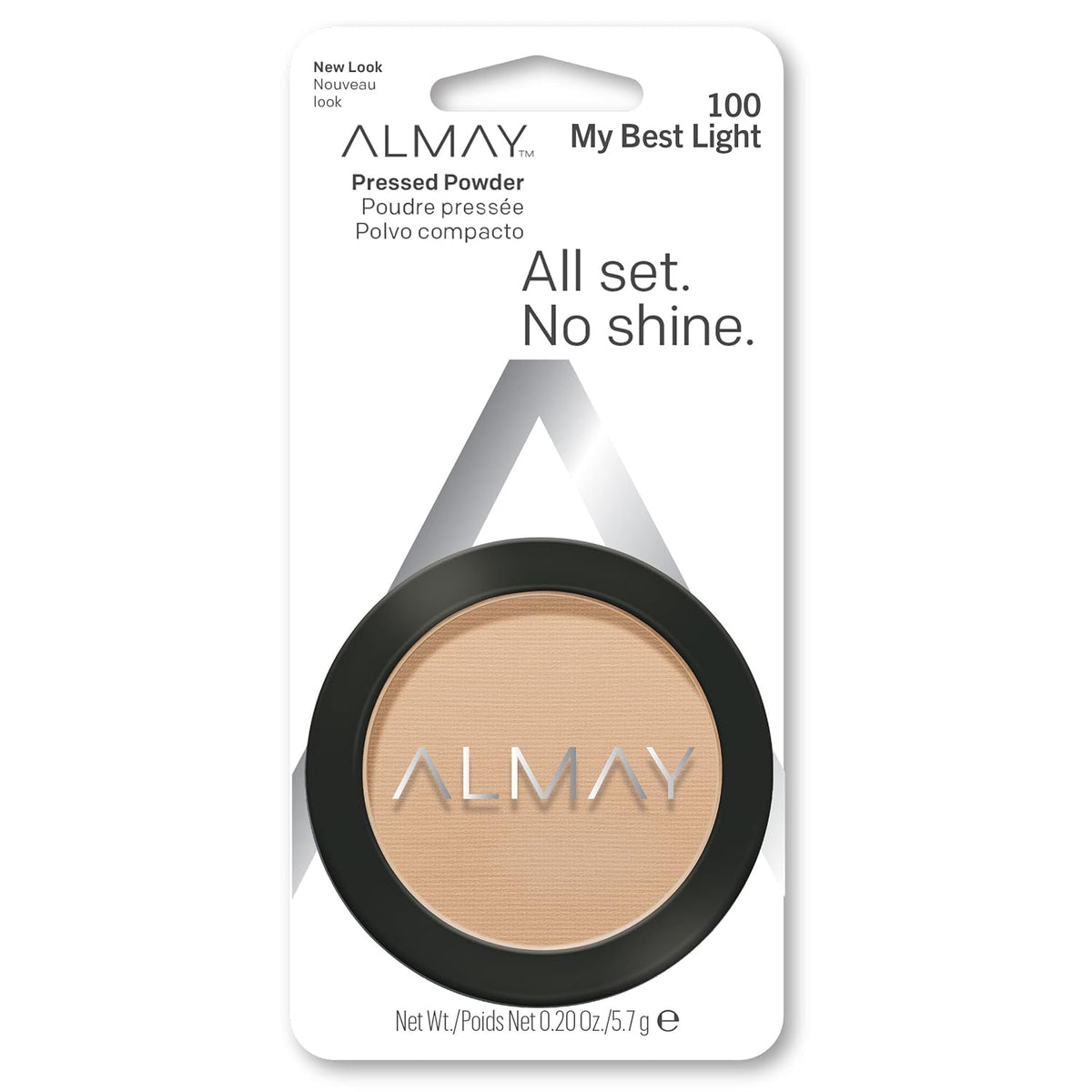 Almay Pressed Face Powder Makeup, 100 My Best Light