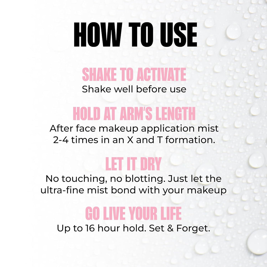MCoBeauty All Dayer Long Lasting Makeup Setting Spray, Natural Glow Finish