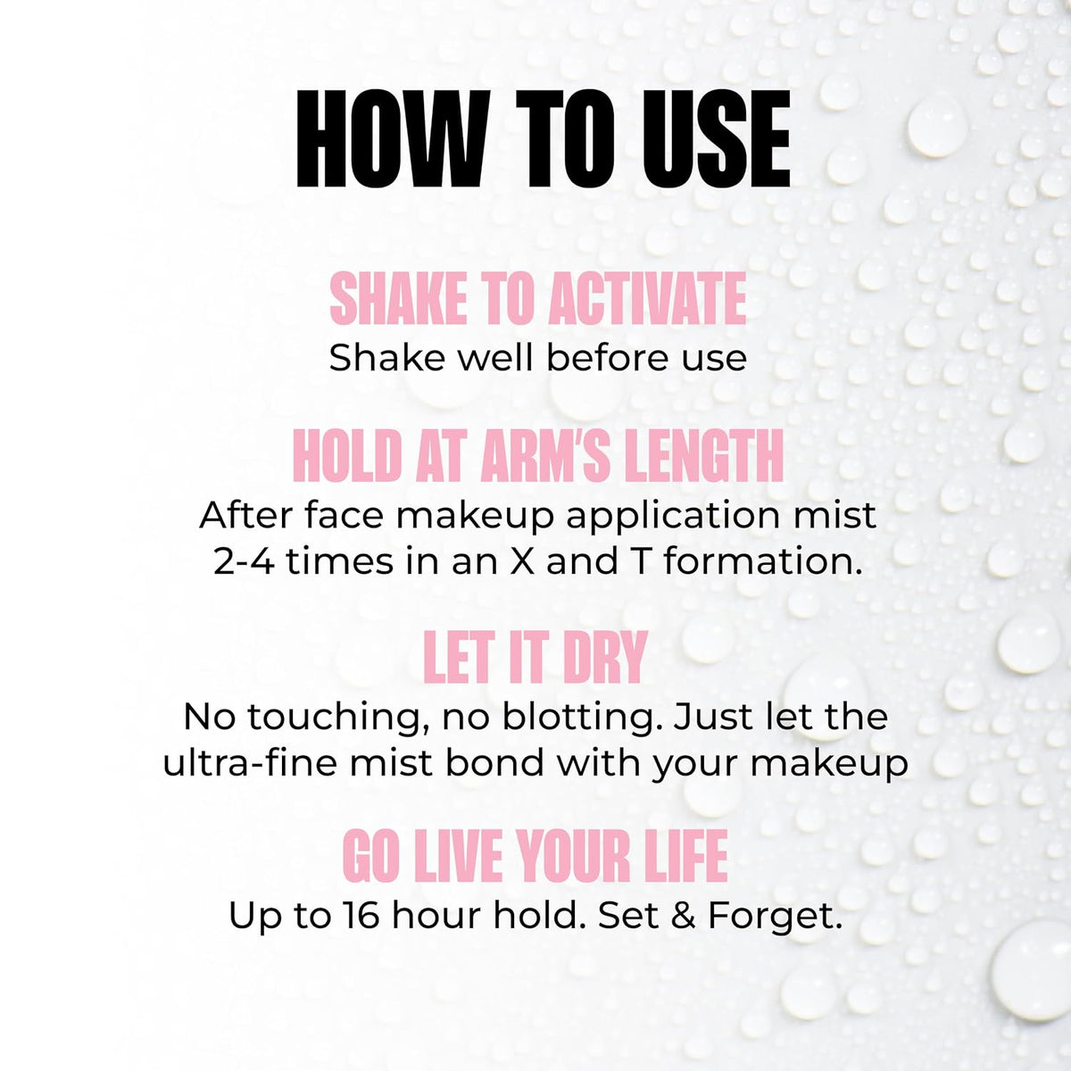 MCoBeauty All Dayer Long Lasting Makeup Setting Spray, Natural Glow Finish