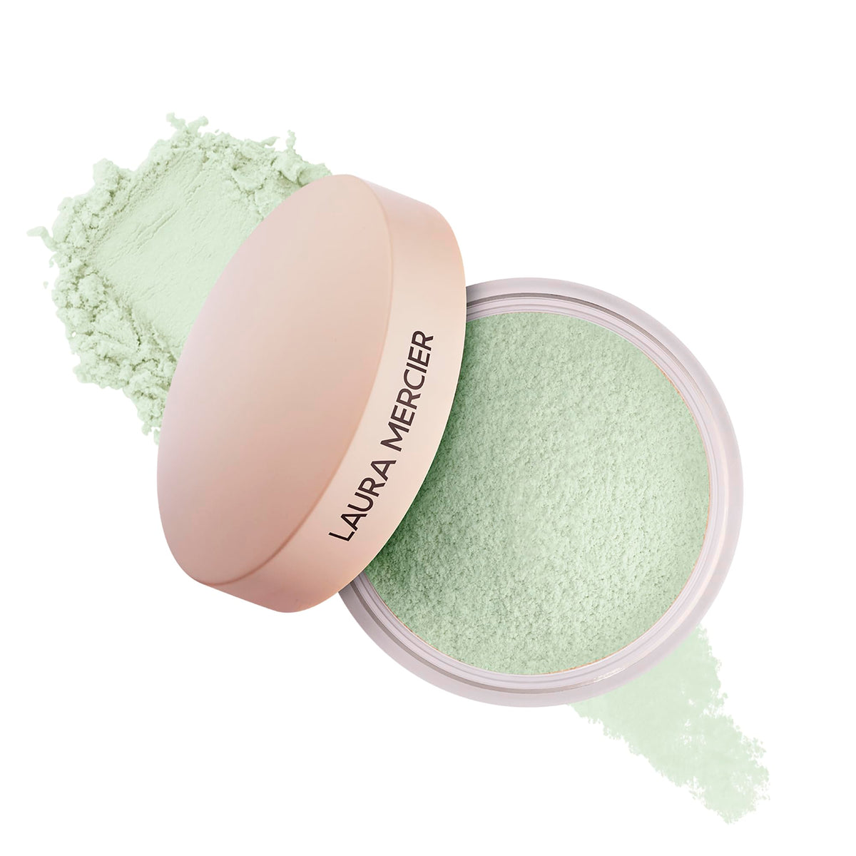 Laura Mercier Translucent Loose Talc-Free Setting Powder Ultra-Blur, 16HR Hydrating Wear, Natural Finish, Hyaluronic Acid-Infused, Normal to Dry & Mature Skin, Mint Green Shade Color Corrects Redness