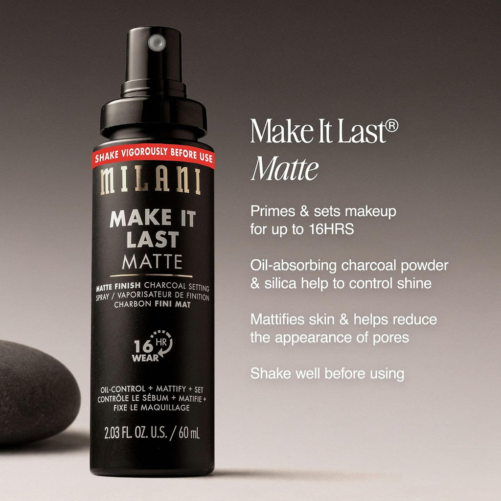Milani Make It Last Matte Setting Spray for Makeup - Oil Absorbing Spray