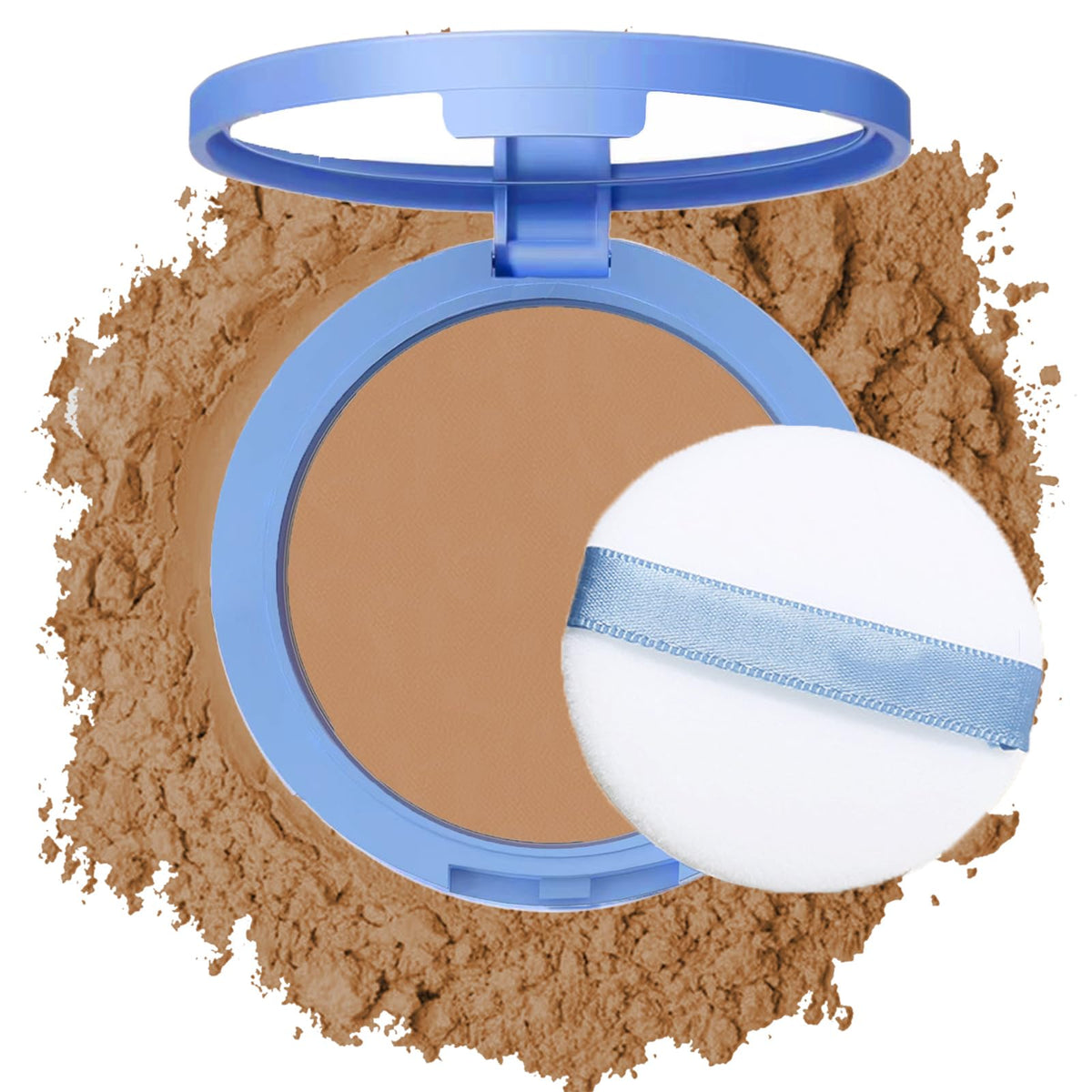 Oil Control Face Pressed Powder,Matte Smooth Flawless Setting Powder Makeup