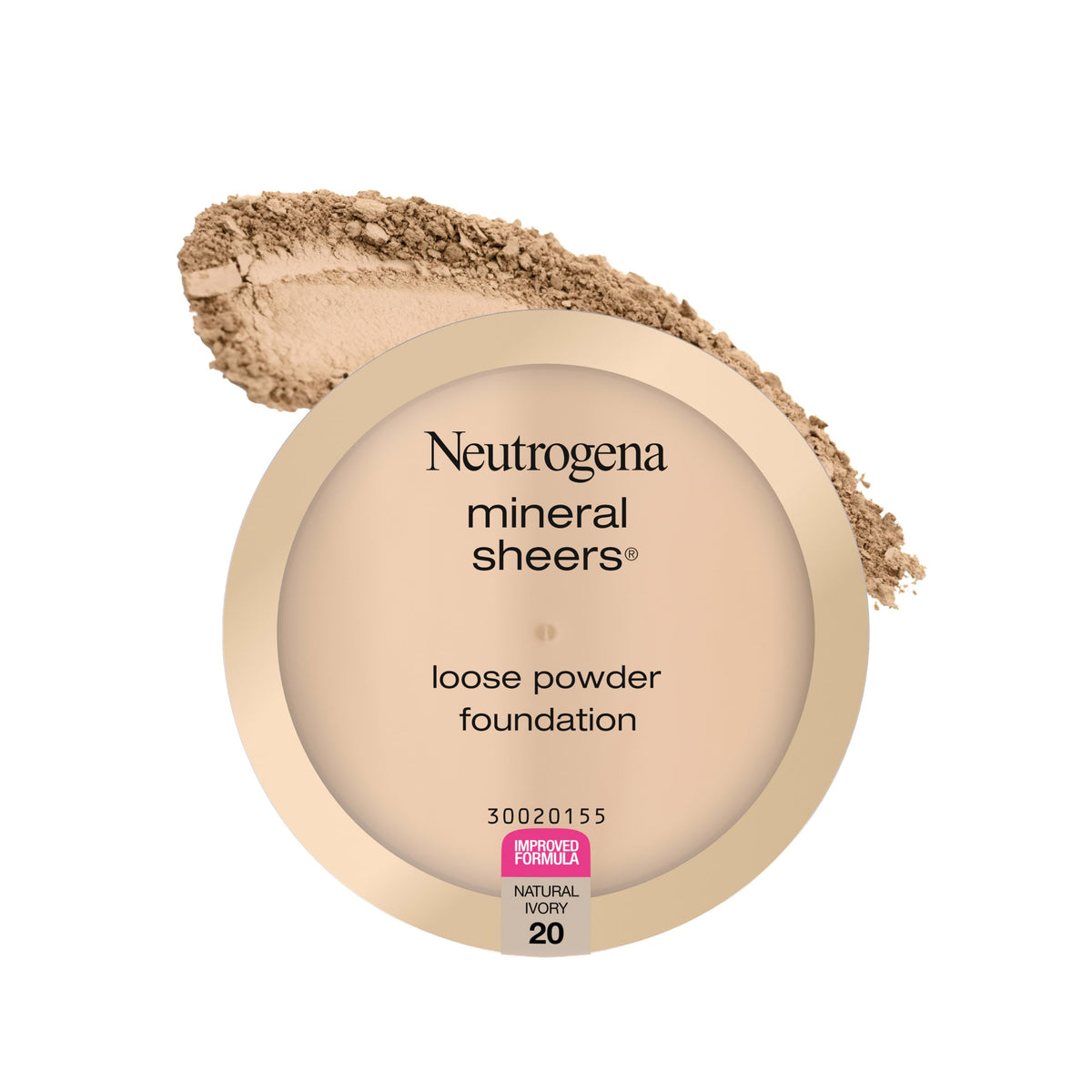 Neutrogena Mineral Loose Face Powder Foundation, Natural Ivory 20, 0.19 oz