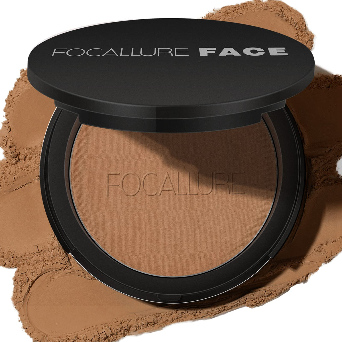FOCALLURE Flawless Pressed Powder - Shine Control & Pore Blurring, Sand