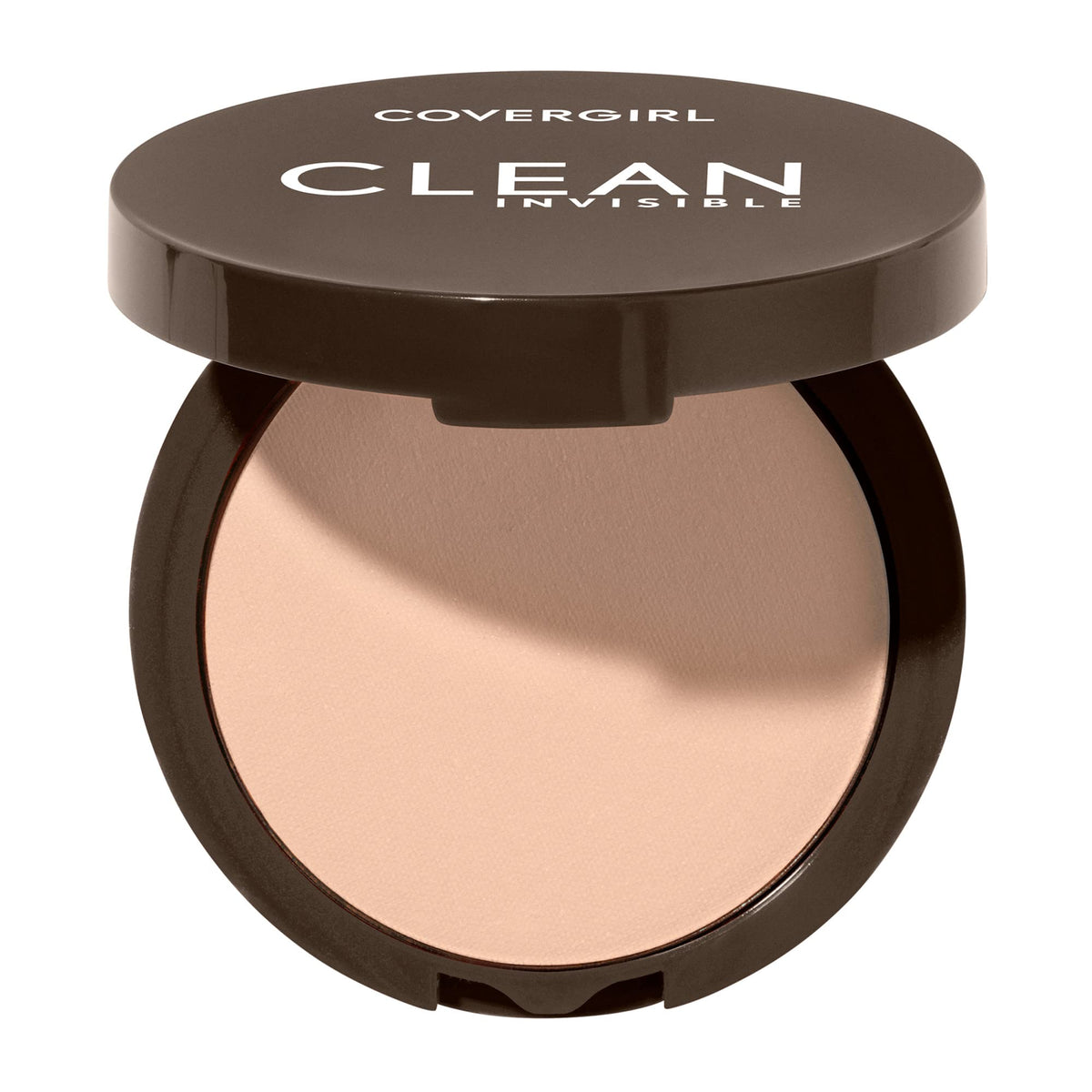 Covergirl Clean Invisible Pressed Powder, Lightweight, Breathable, Vegan Formula, Buff Beige 125, 0.38oz