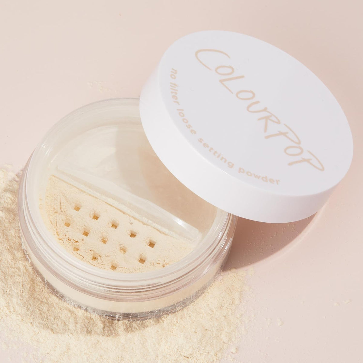 ColourPop No Filter Loose Setting Powder - Translucent Setting Powder with a Soft-Matte Finish - Sets Face Makeup for Long-Lasting Wear - 100% Cruelty-Free and Vegan Formula - Translucent (0.3 oz)
