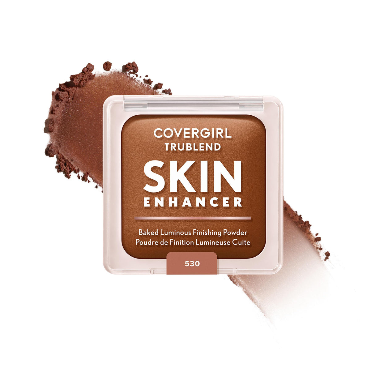 COVERGIRL TruBlend Skin Enhancer Baked Luminous Finishing Face Powder, with Hyaluronic Acid and White Rose Extract, Sheer & Buildable - 500 Sugar Cookie
