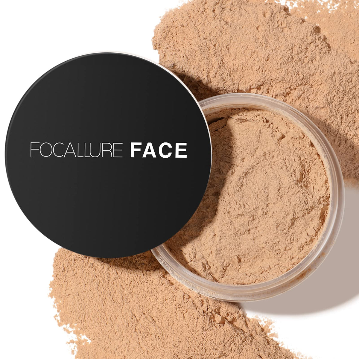 FOCALLURE Flawless Pressed Powder - Shine Control & Pore Blurring, Sand