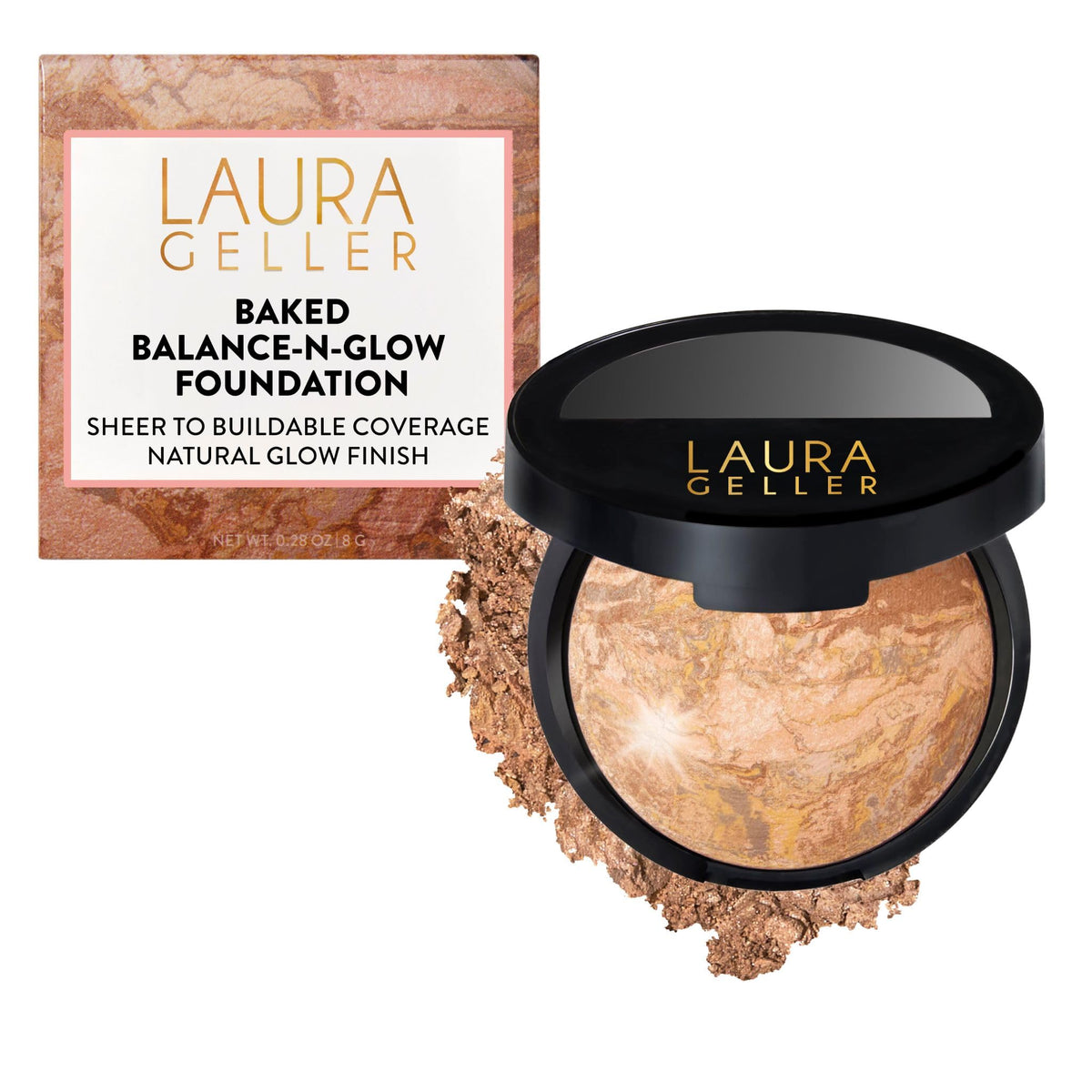 LAURA GELLER Baked Balance-N-Glow Illuminating Powder Foundation - Light