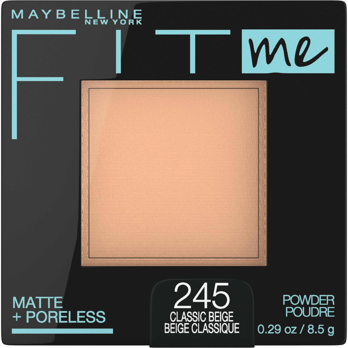 Maybelline Fit Me Matte + Poreless Pressed Face Powder Makeup & Setting Powder, Translucent, 1 Count