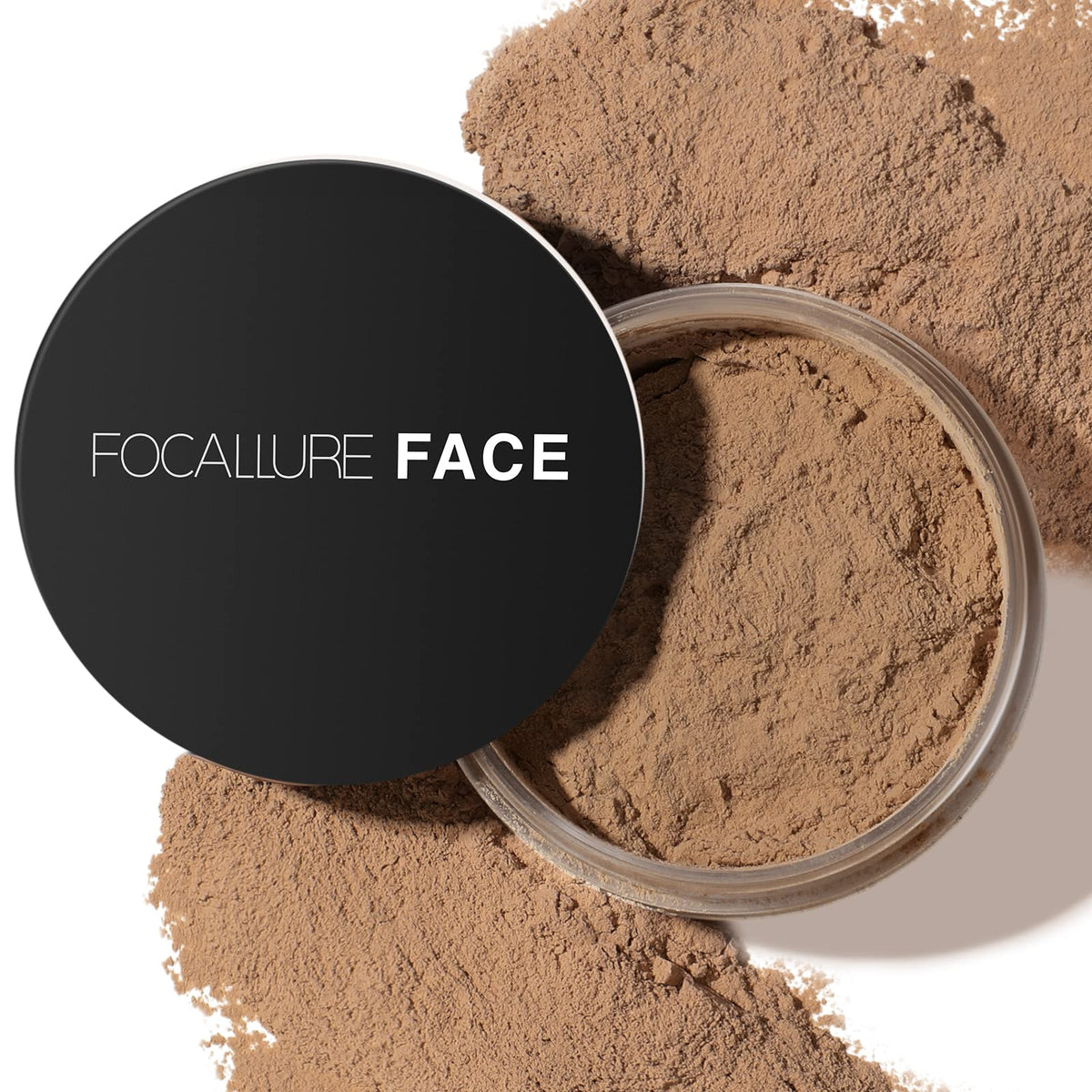 FOCALLURE Flawless Pressed Powder - Shine Control & Pore Blurring, Sand
