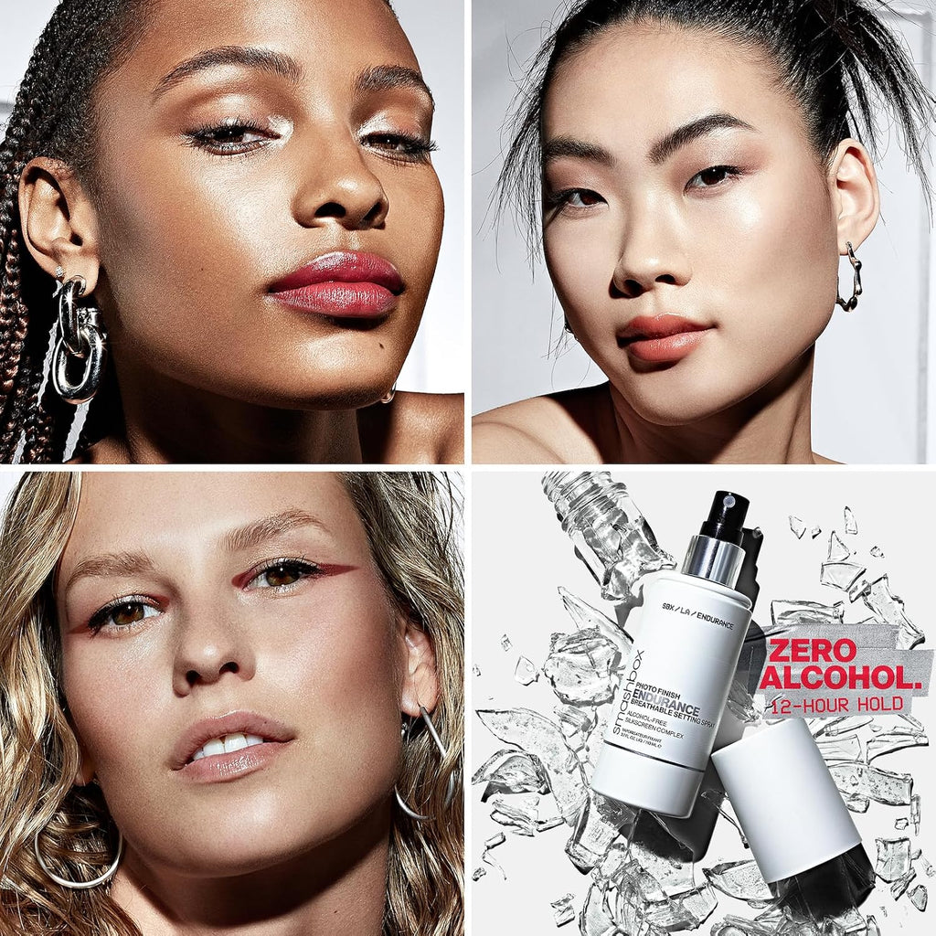 Smashbox Photo Finish Endurance Breathable Setting Spray | Lightweight, Long-Lasting, Hydrating Setting Spray | Locks in Makeup + Breathable Barrier That Strengthens Skin