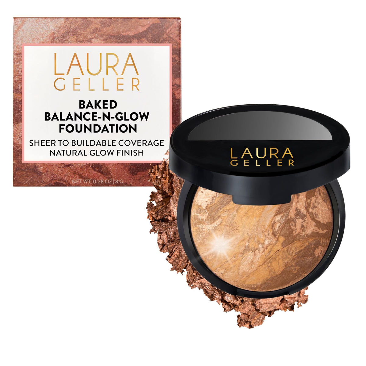LAURA GELLER Baked Balance-N-Glow Illuminating Powder Foundation - Light
