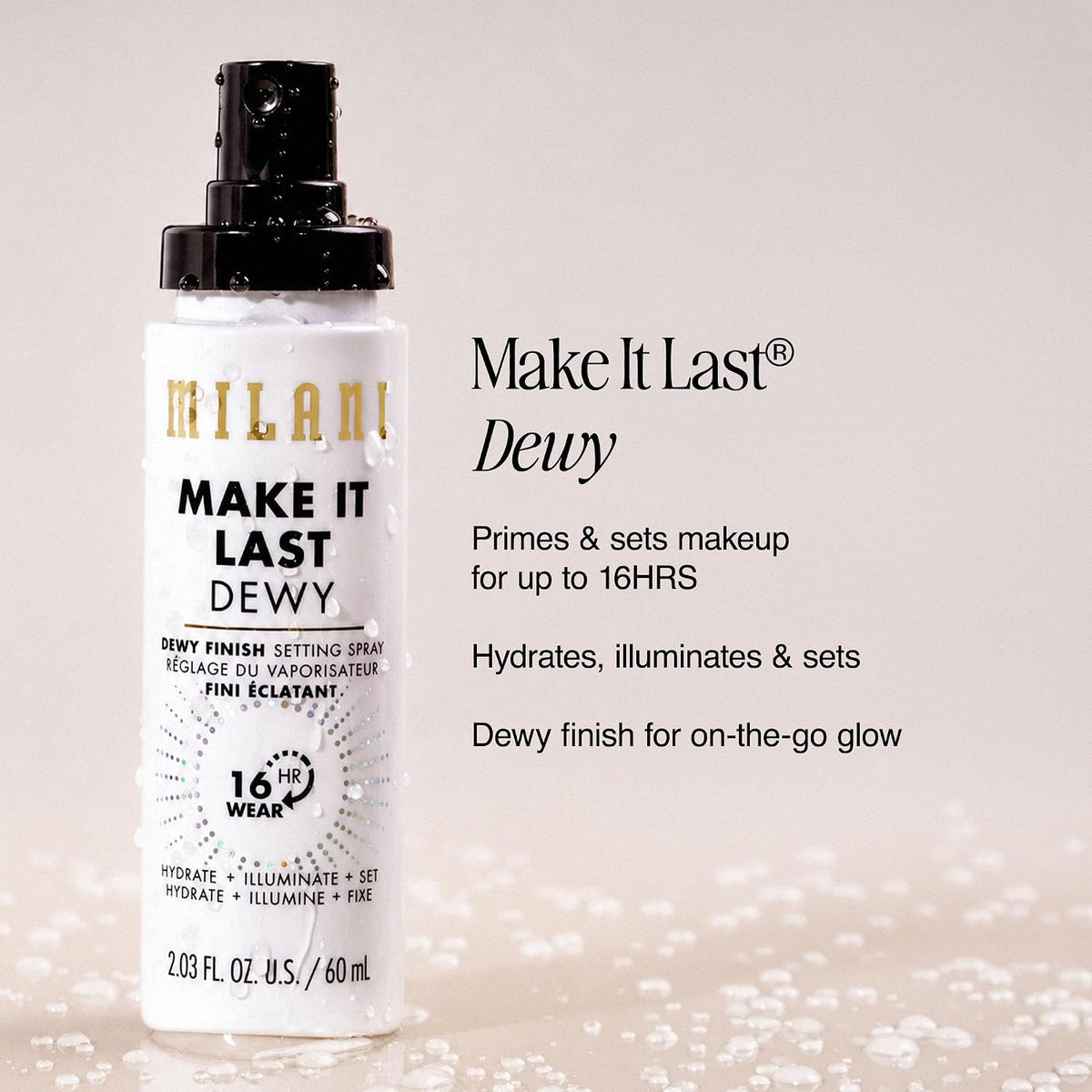 Milani Make It Last Dewy Setting Spray for Makeup - Dewy Finish