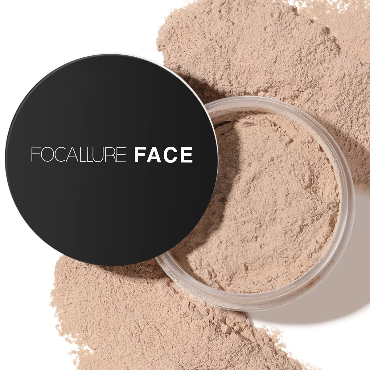 FOCALLURE Flawless Pressed Powder - Shine Control & Pore Blurring, Sand