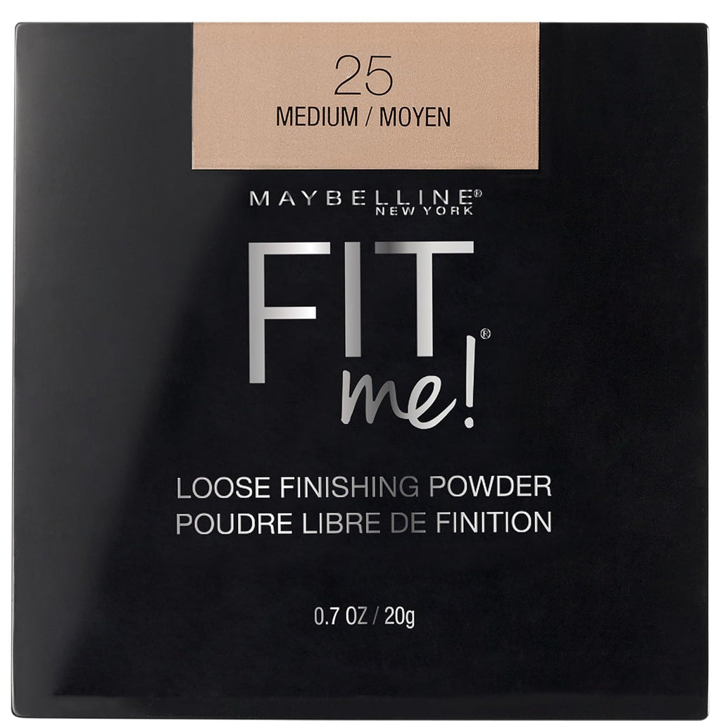 Maybelline Fit Me Loose Setting Powder, Face Powder and Finishing Makeup, Medium, 1 Count