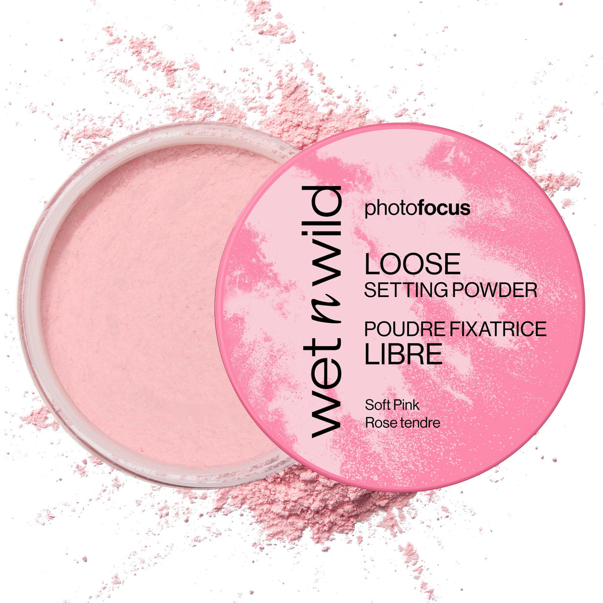 wet n wild Photo Focus Loose Baking Setting Powder, Highlighter Makeup, Fair to Medium & Tan Skin Tones - Translucent