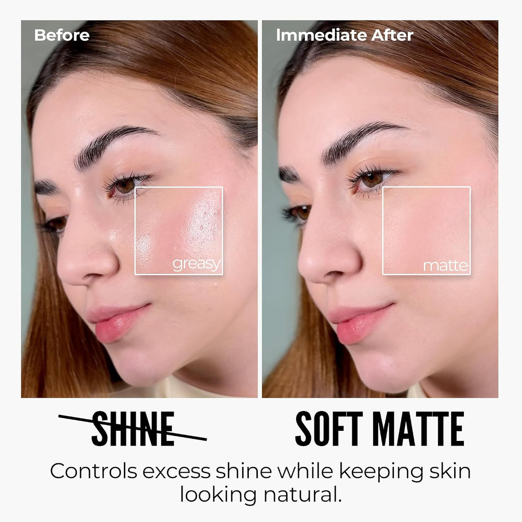 Chillab Lavender Matte Powder, Original Compact, Oil-Control Setting Powder