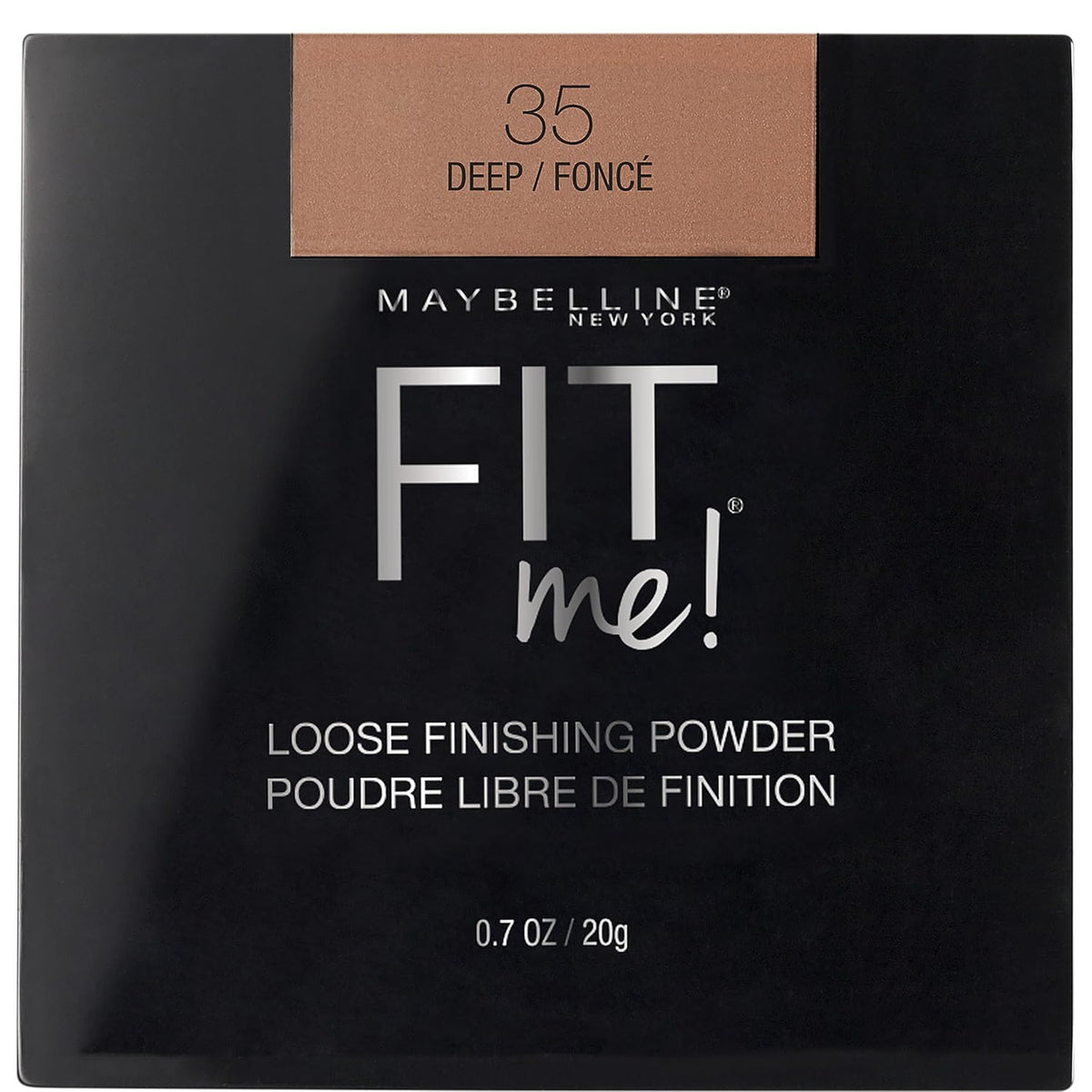 Maybelline Fit Me Loose Setting Powder, Face Powder Makeup & Finishing Powder, Deep, 1 Count