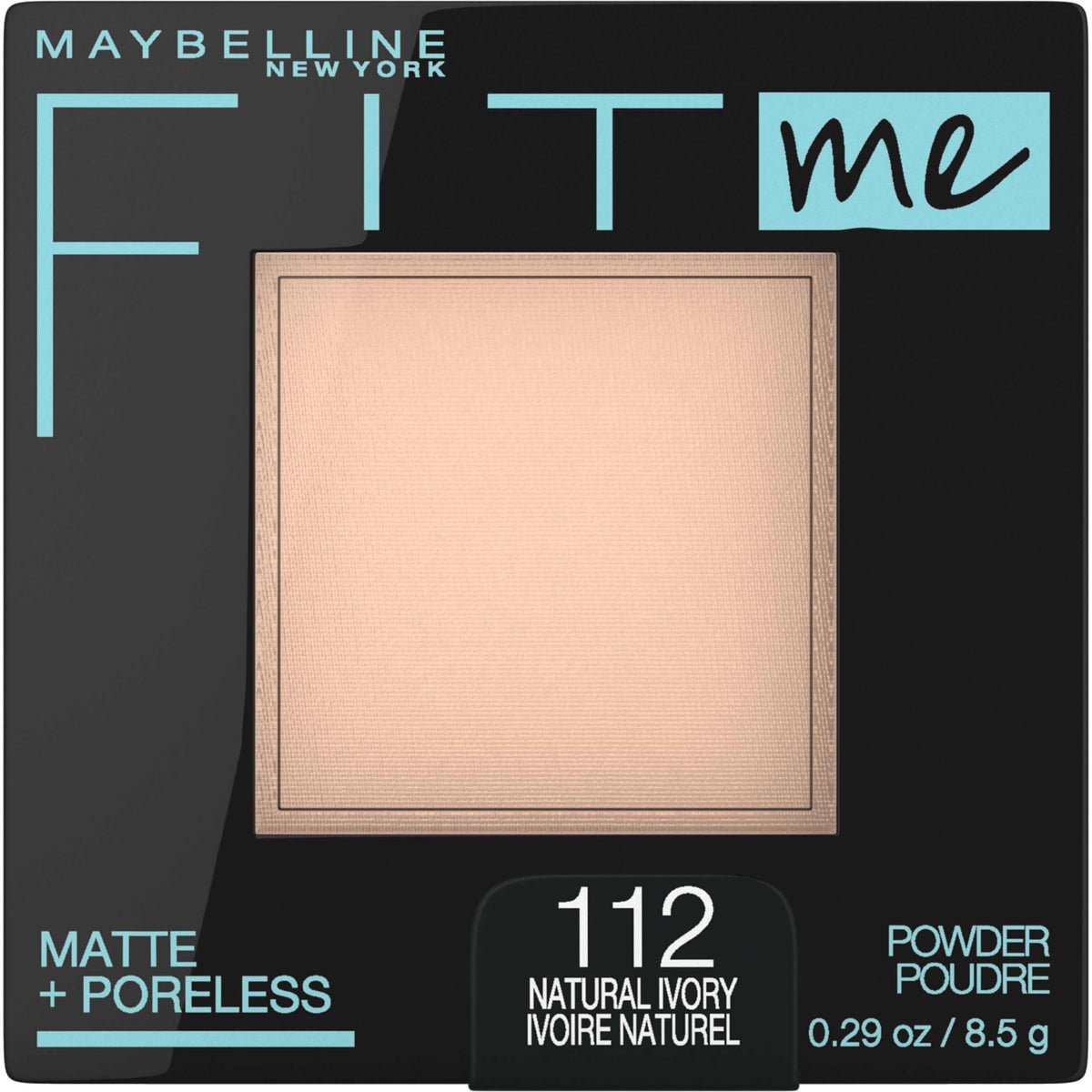 Maybelline Fit Me Matte + Poreless Pressed Face Powder Makeup & Setting Powder, Translucent, 1 Count