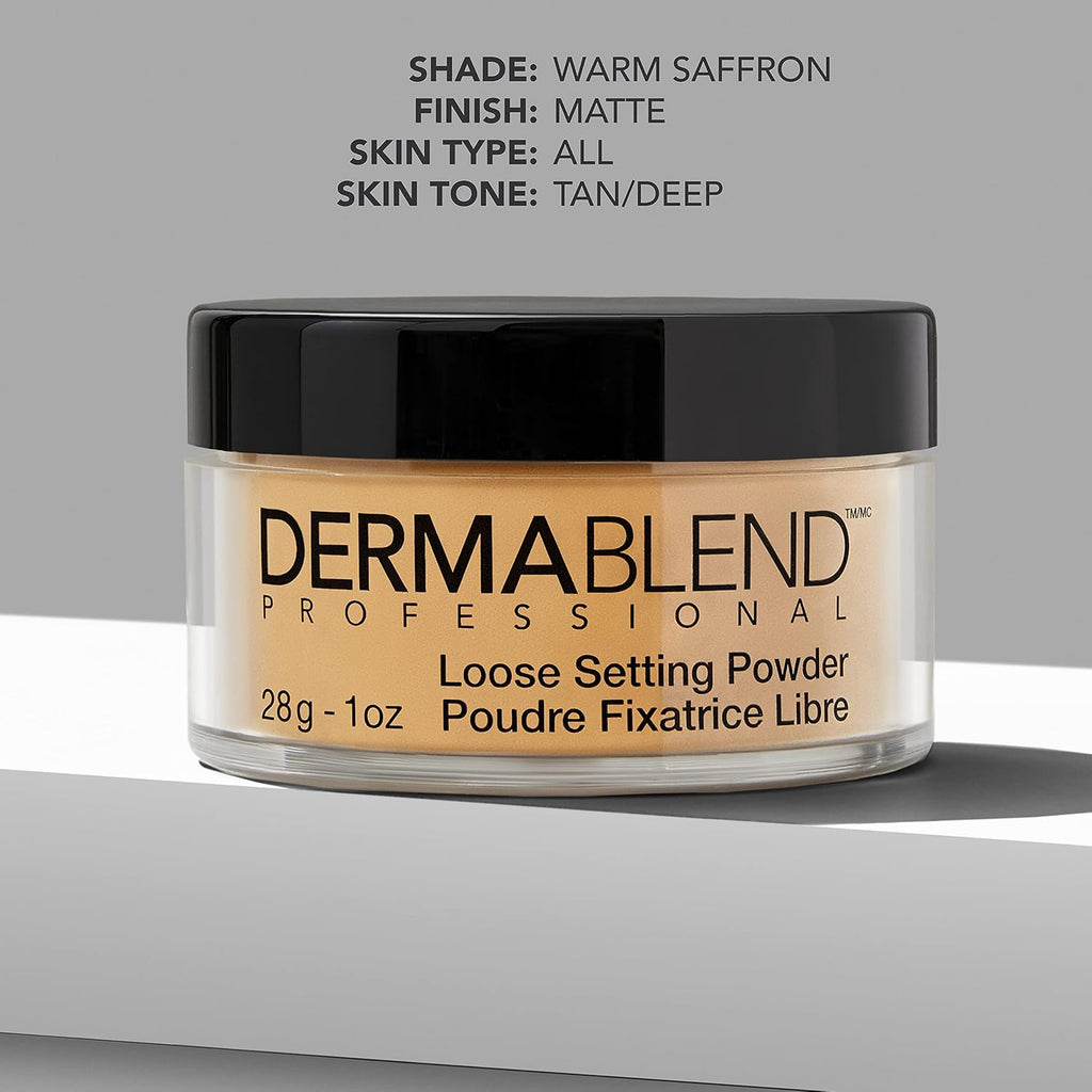 Dermablend Loose Setting Powder, Warm Saffron, 1 oz