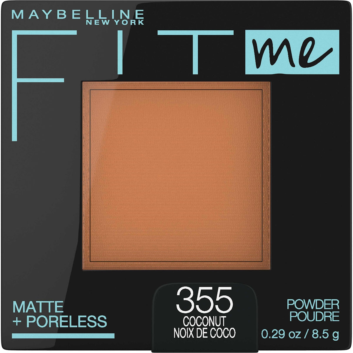 Maybelline Fit Me Matte + Poreless Pressed Face Powder Makeup & Setting Powder, Translucent, 1 Count