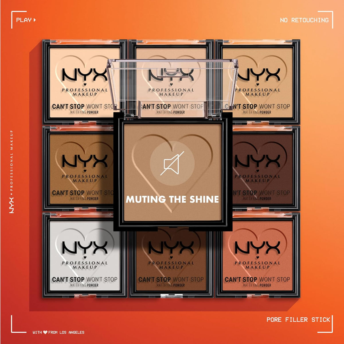 NYX PROFESSIONAL MAKEUP Can't Stop Won't Stop Mattifying Pressed Powder - Light