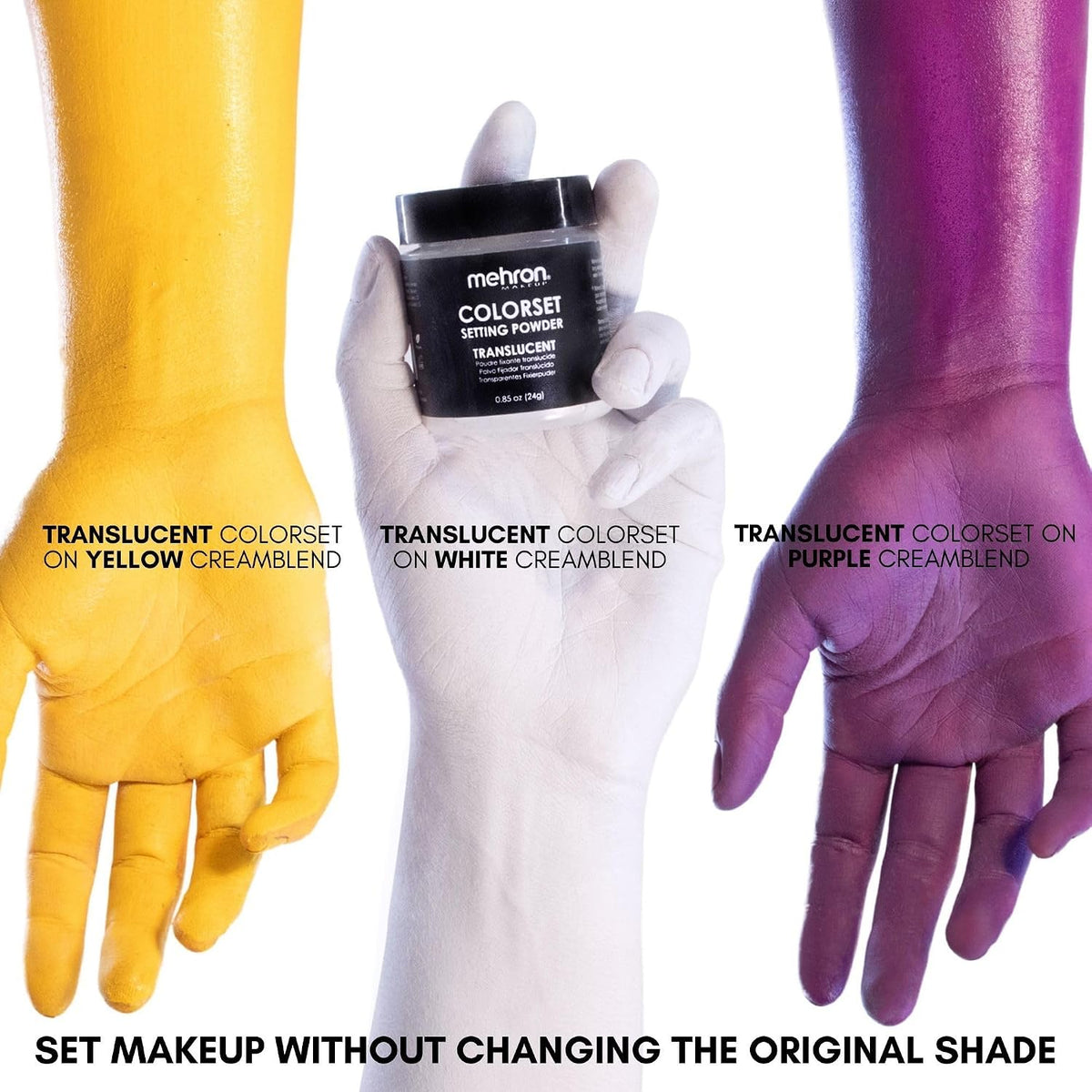 Mehron Makeup Colorset Setting Powder - TRANSLUCENT Setting Powder