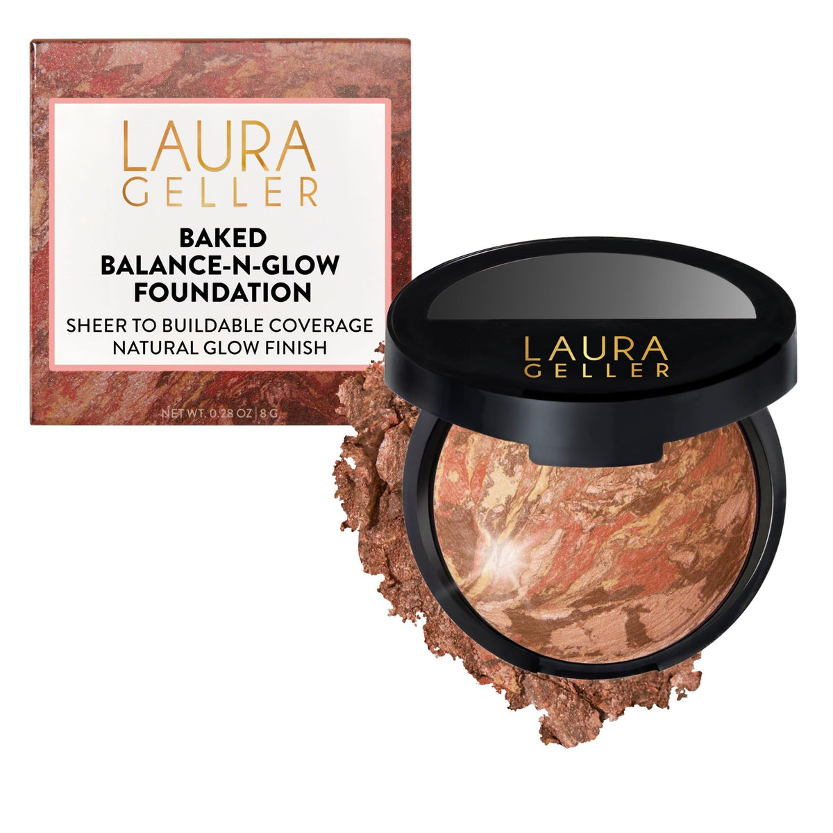 LAURA GELLER Baked Balance-N-Glow Illuminating Powder Foundation - Light