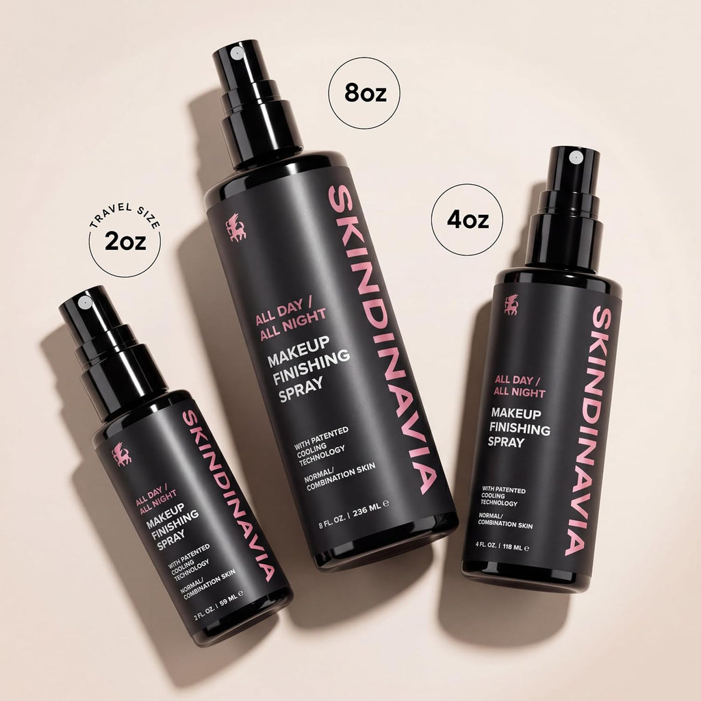 Skindinavia All Day/All Night Makeup Setting Spray, 2 oz, Up to 16+ Hours