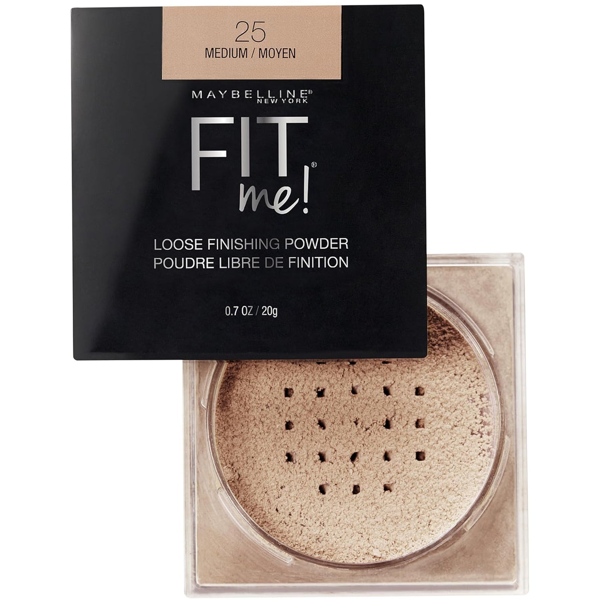 Maybelline Fit Me Loose Setting Powder, Face Powder and Finishing Makeup, Medium, 1 Count