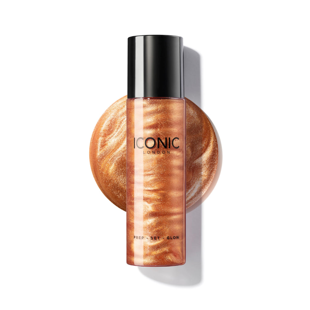 ICONIC LONDON Prep-Set-Glow Makeup Setting Spray | Glowy Finish, 4.22 Fl Oz