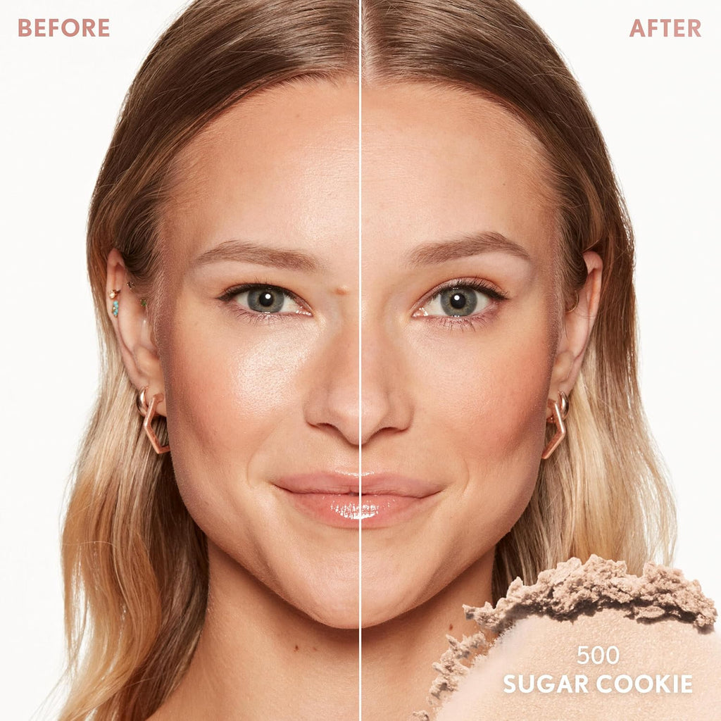 COVERGIRL TruBlend Skin Enhancer Baked Luminous Finishing Face Powder, with Hyaluronic Acid and White Rose Extract, Sheer & Buildable - 500 Sugar Cookie