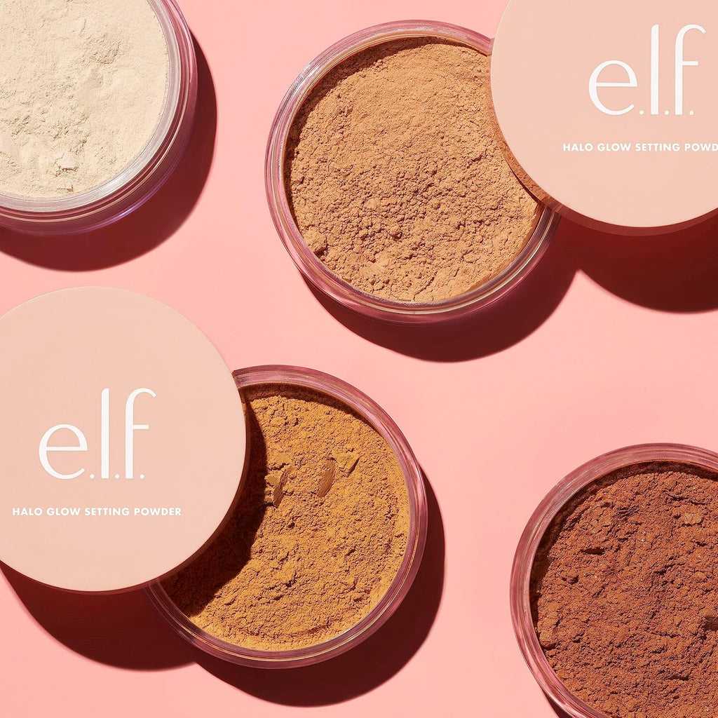 e.l.f. Halo Glow Soft Focus Setting Powder, Silky & Creates Soft Glow Without Shine, Smooths Pores & Lines, Vegan & Cruelty-Free, Medium