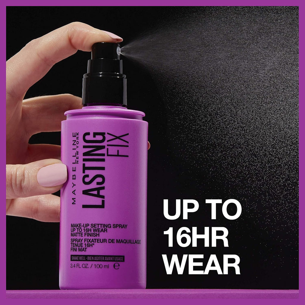 MAYBELLINE New York Facestudio Lasting Fix Makeup Setting Spray, Matte Finish, 3.4 fl. oz.