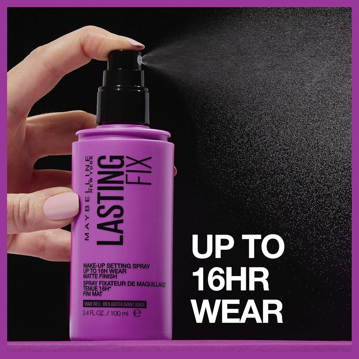 MAYBELLINE New York Facestudio Lasting Fix Makeup Setting Spray, Matte Finish, 3.4 fl. oz.